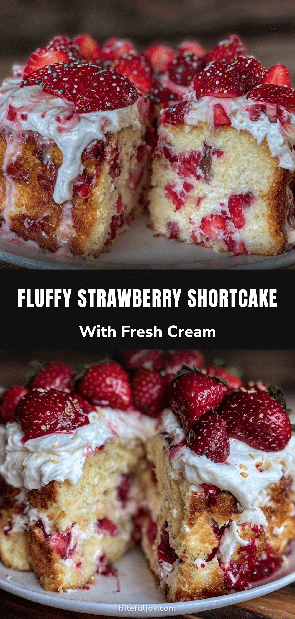 fluffy strawberry shortcake cake recipe