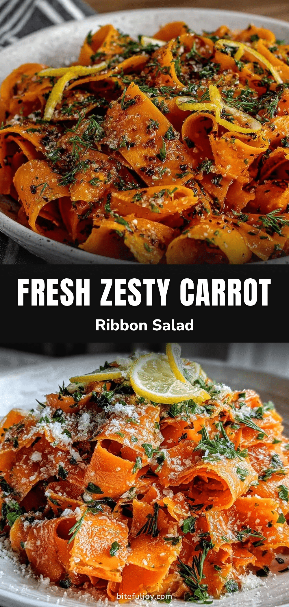 fresh carrot ribbon salad recipe
