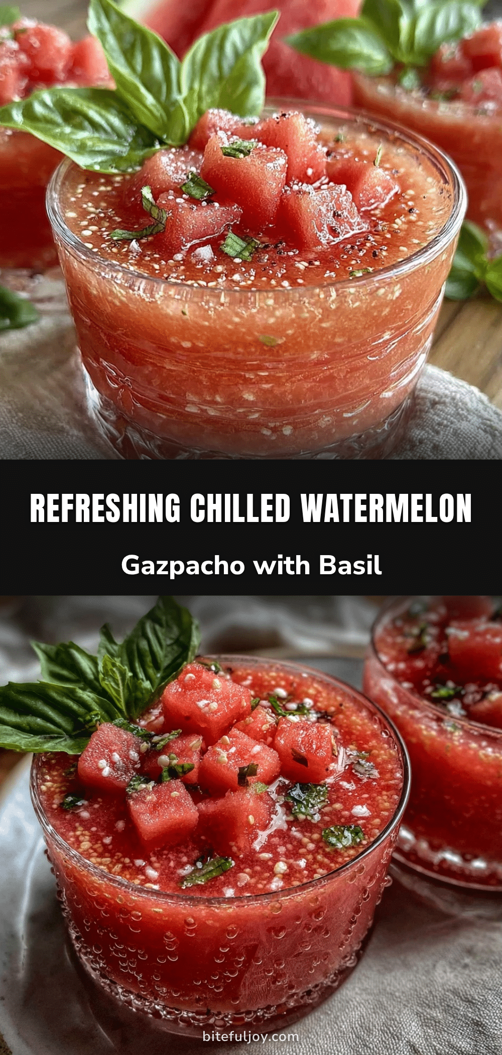 fresh chilled watermelon gazpacho recipe