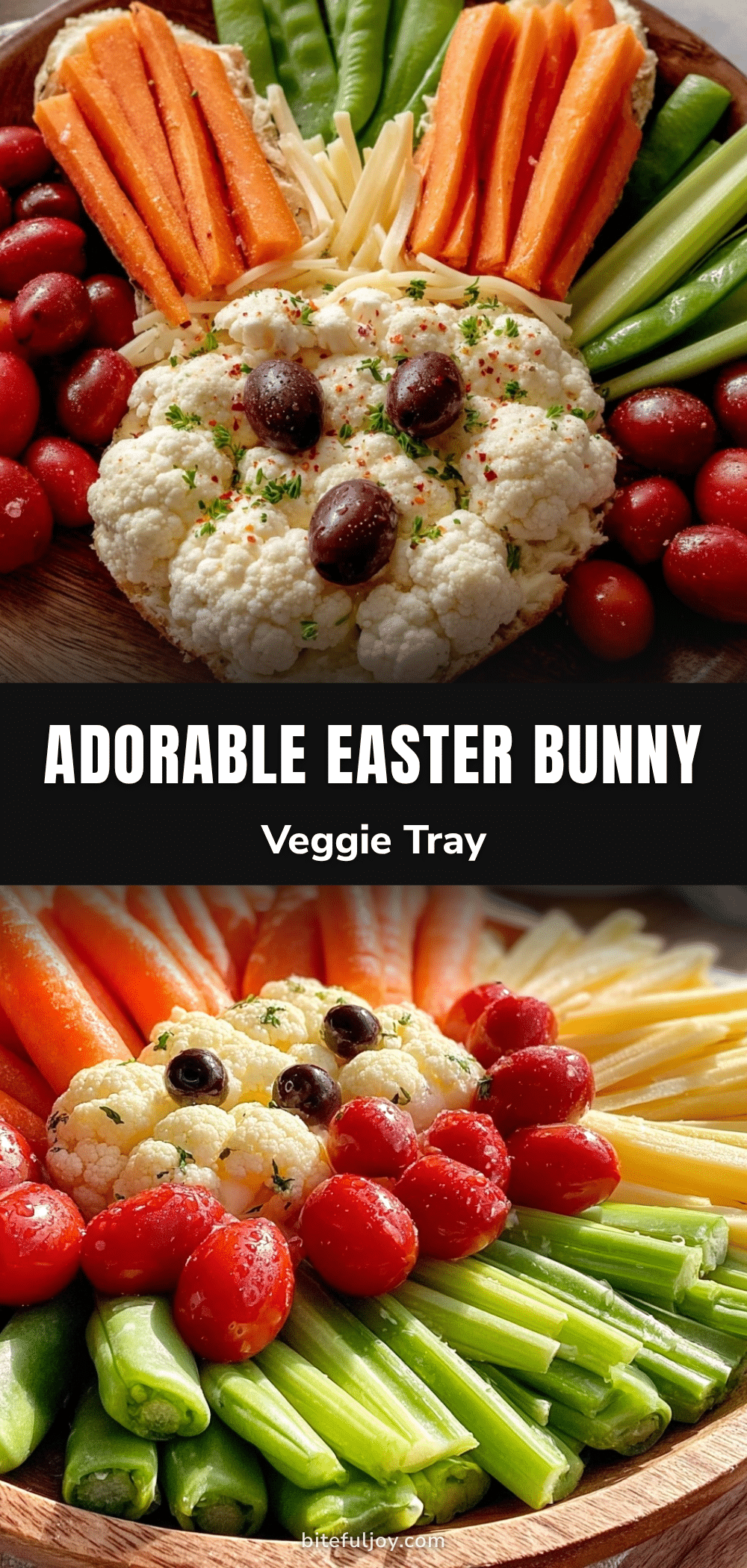 fresh easter bunny veggie tray recipe