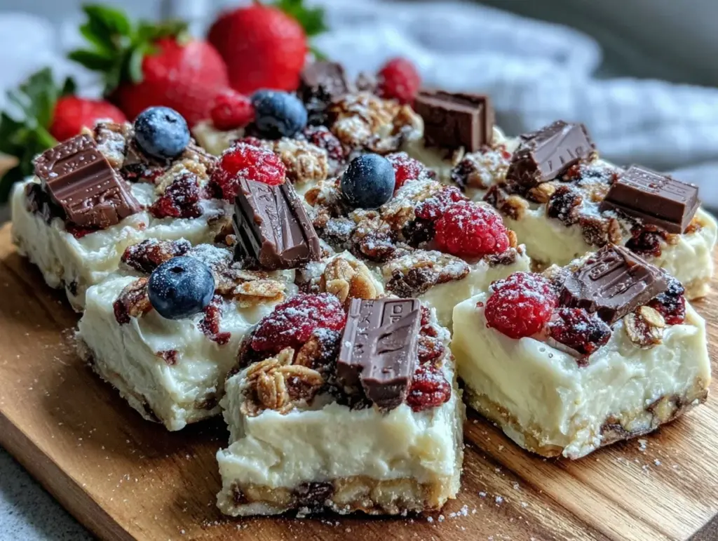 fresh frozen yogurt bark recipe - featured image