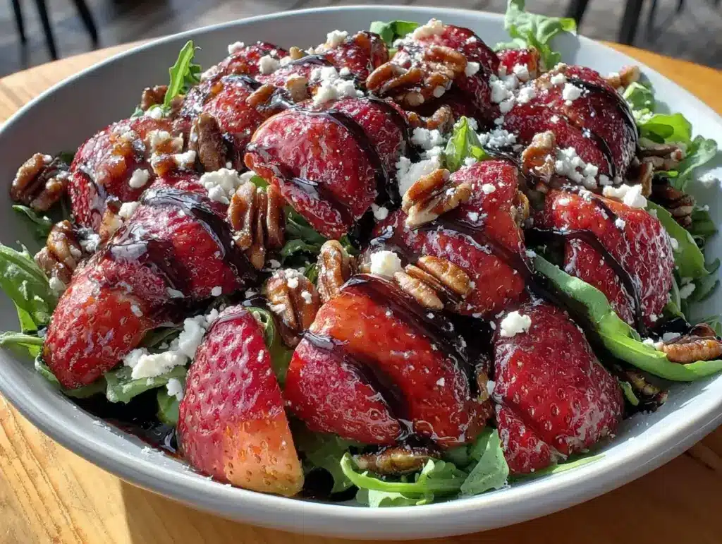 fresh strawberry feta salad - featured image