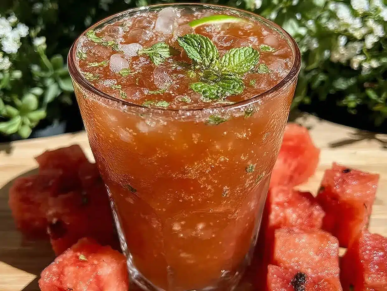 fresh watermelon agua fresca preparation steps