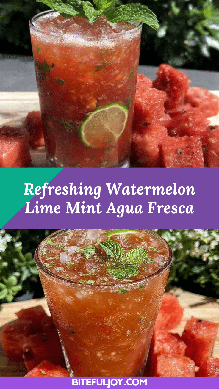 fresh watermelon agua fresca recipe