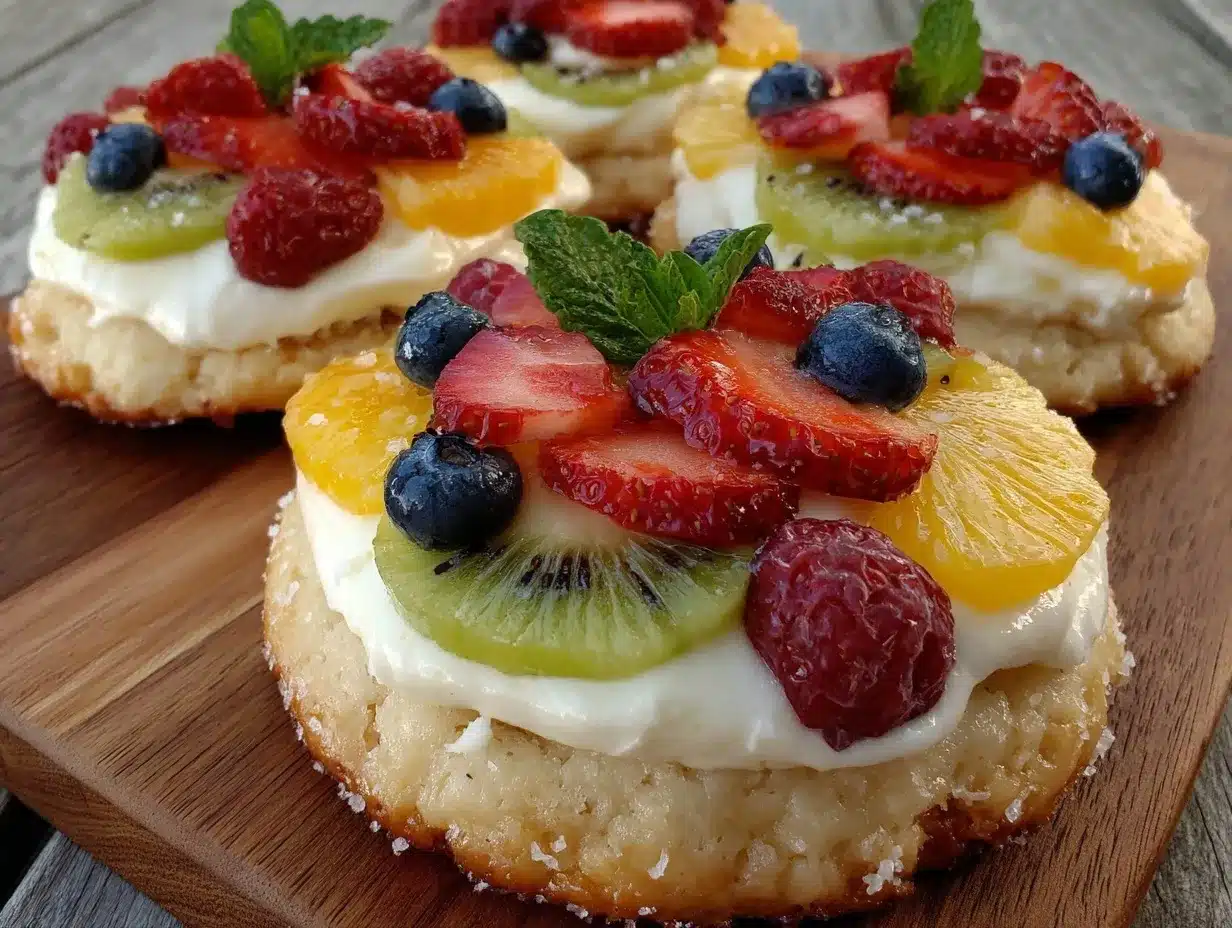 fruit pizza sugar cookies preparation steps