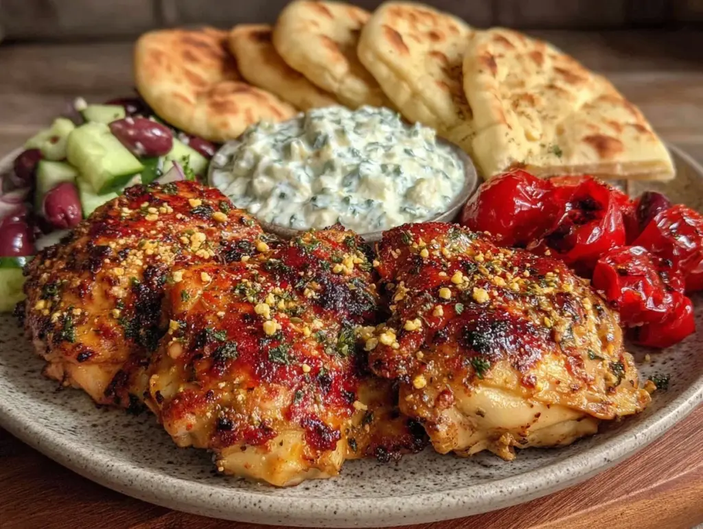greek chicken meal prep - featured image