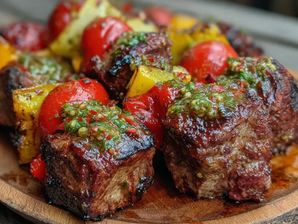grilled steak kabobs - featured image