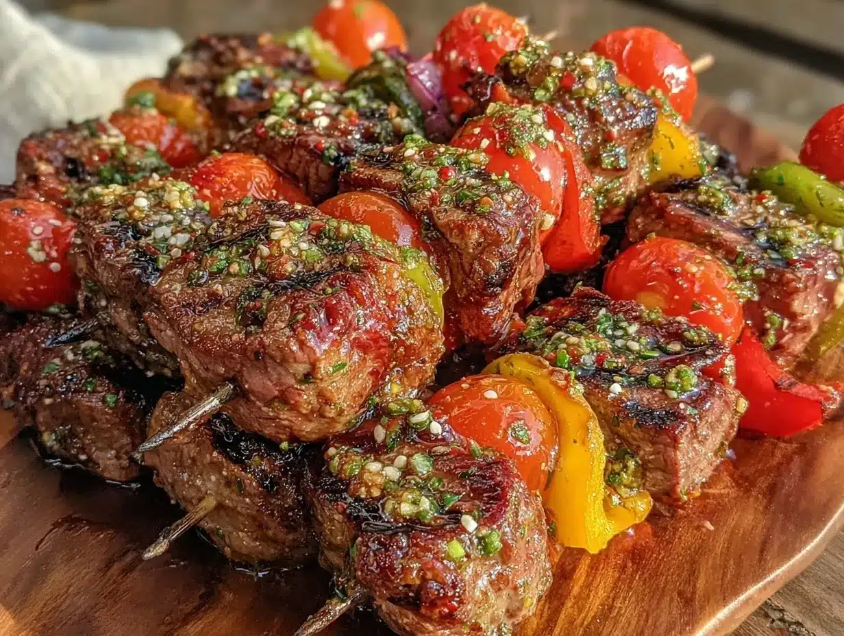 grilled steak kabobs preparation steps