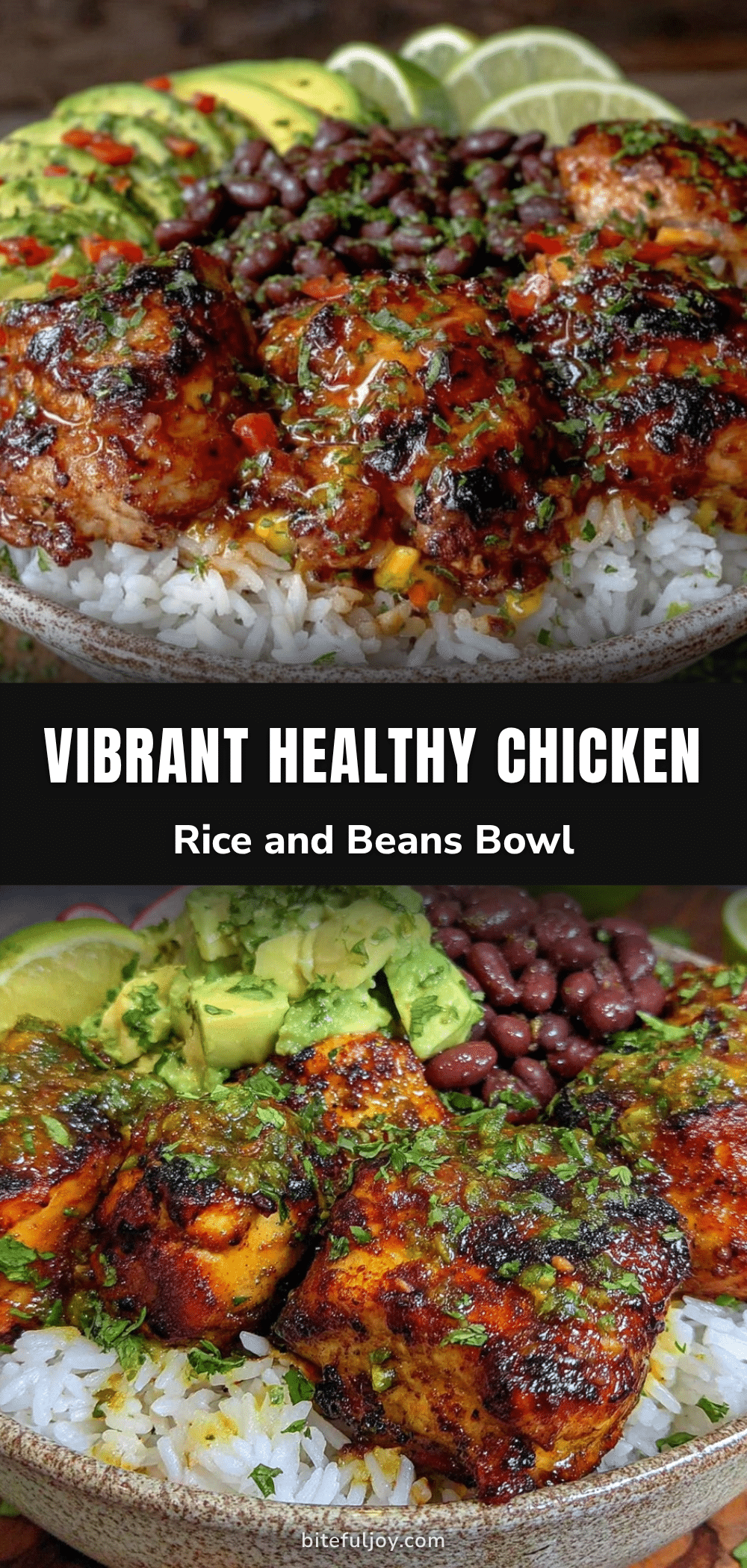 healthy comida bowls de pollo con arroz y frijoles recipe