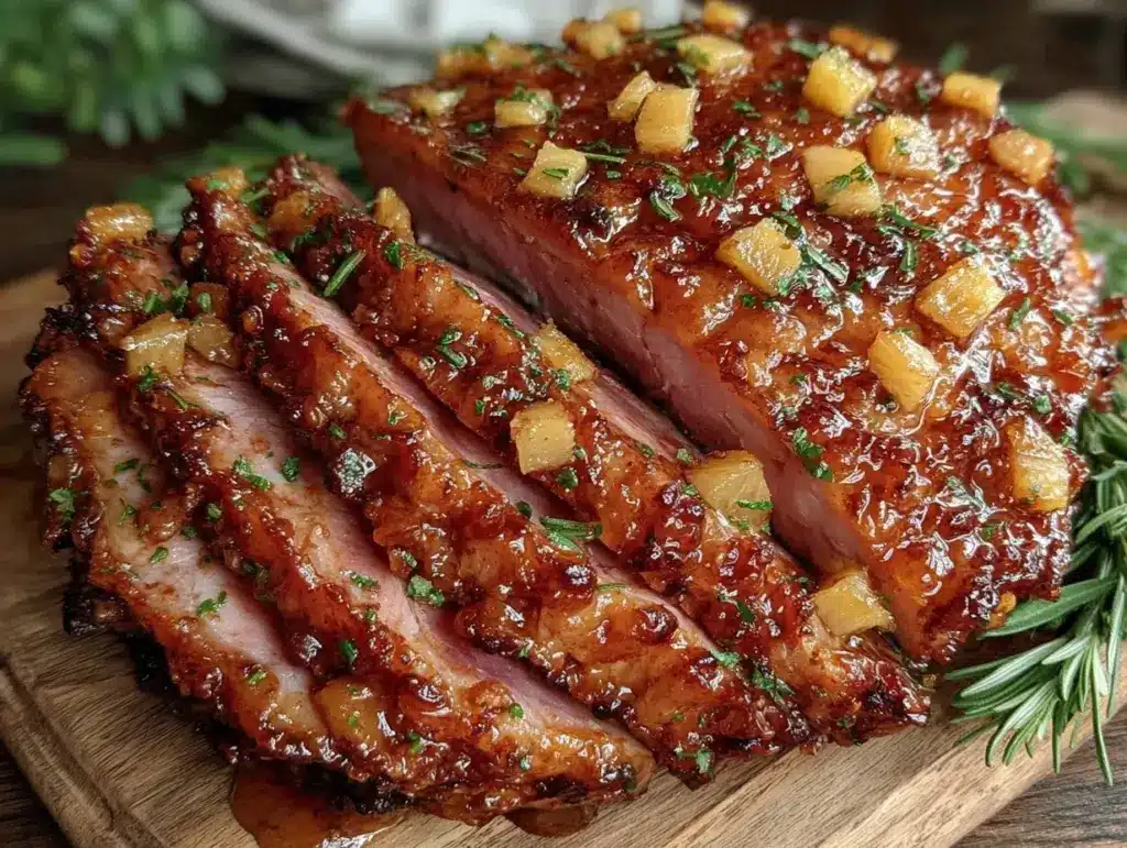 honey Dijon glazed ham - featured image