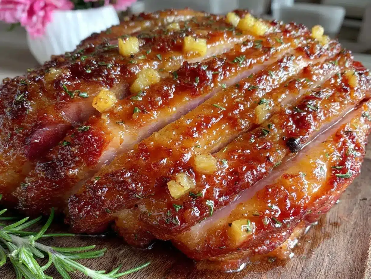honey Dijon glazed ham preparation steps