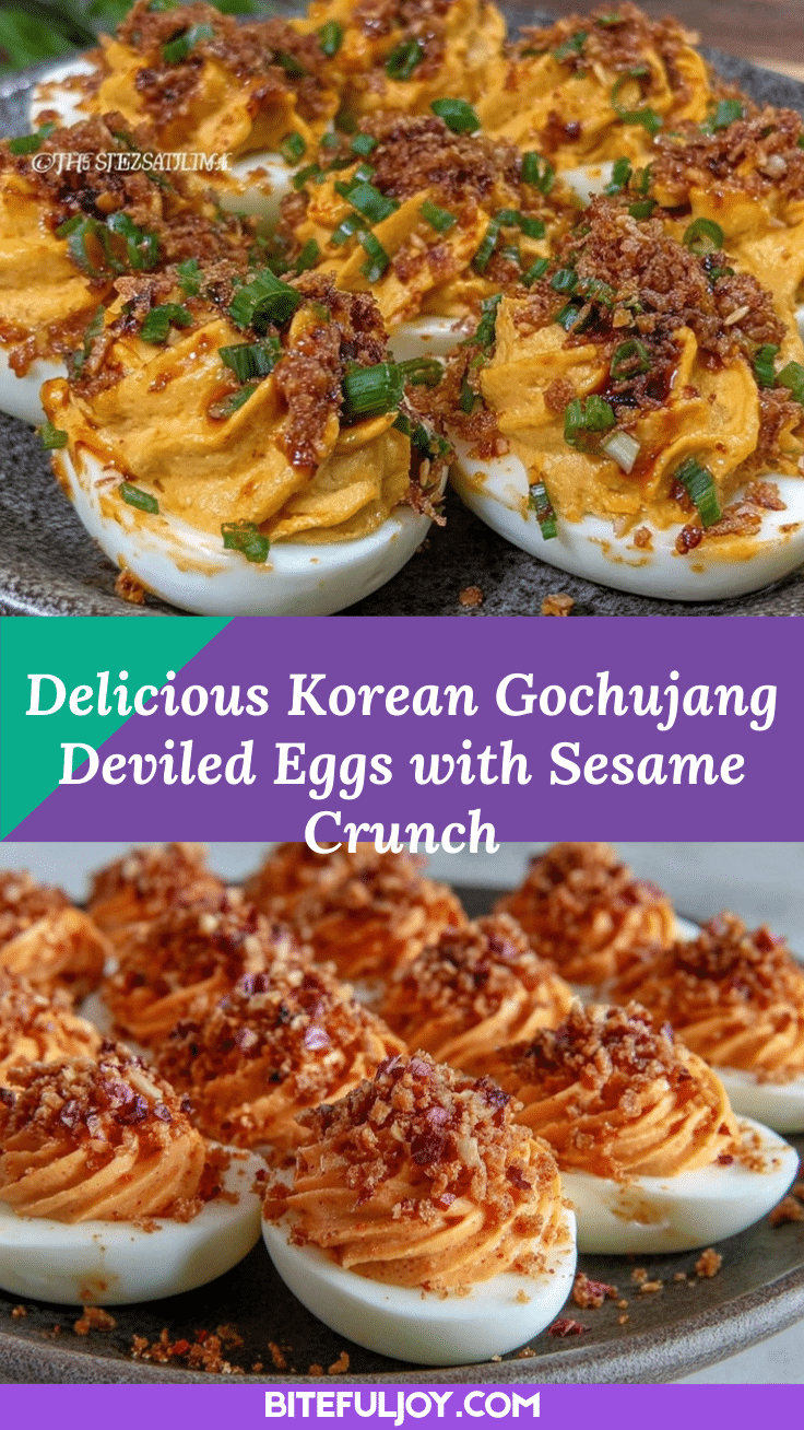 Korean gochujang deviled eggs recipe