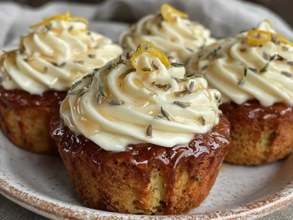 lavender honey lemon cupcakes - featured image