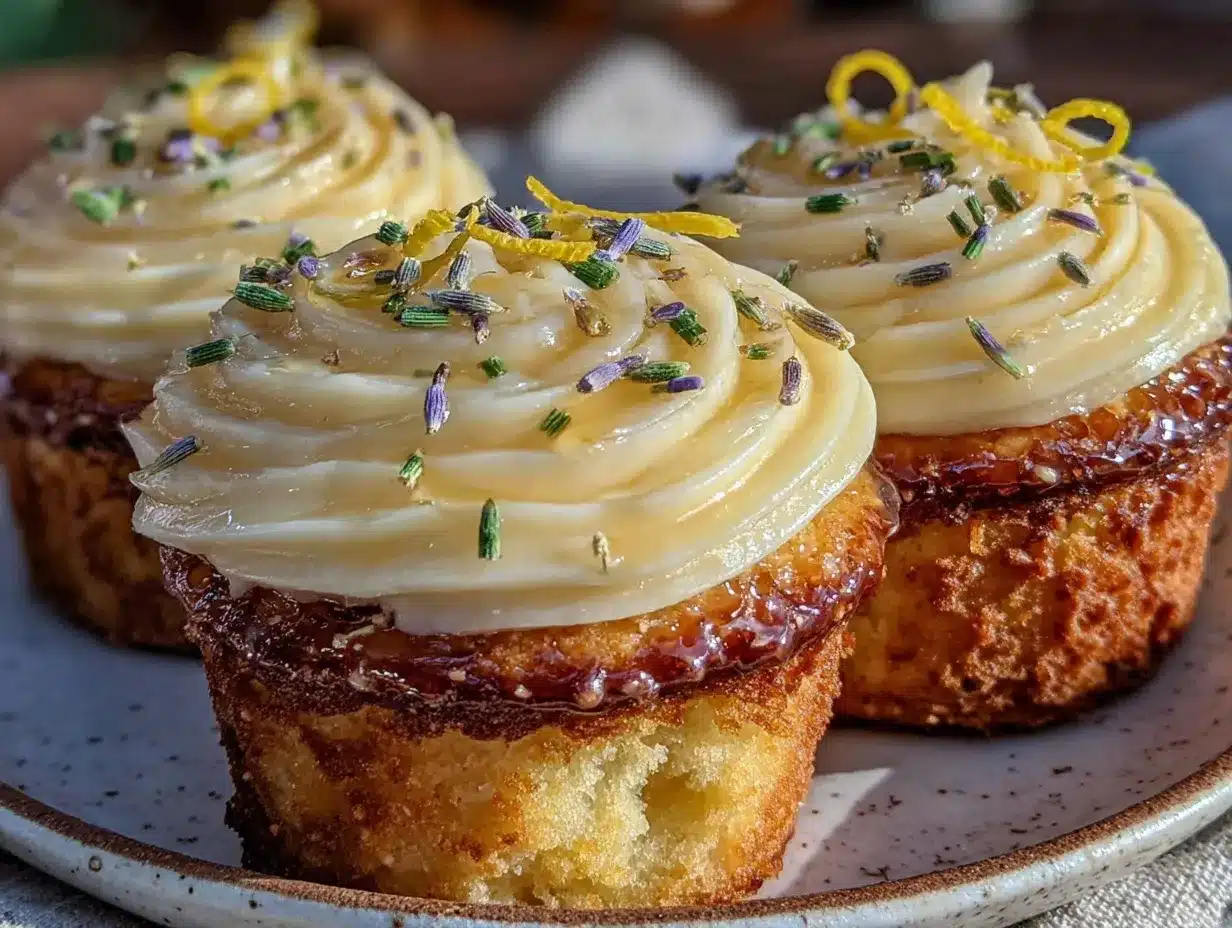 lavender honey lemon cupcakes preparation steps