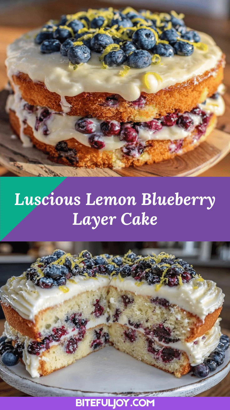 lemon blueberry layer cake recipe