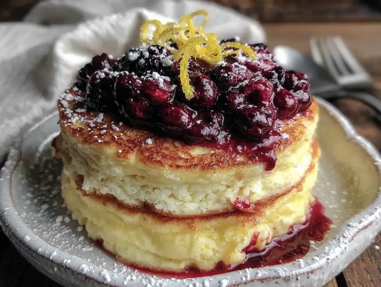 lemon ricotta pancakes preparation steps