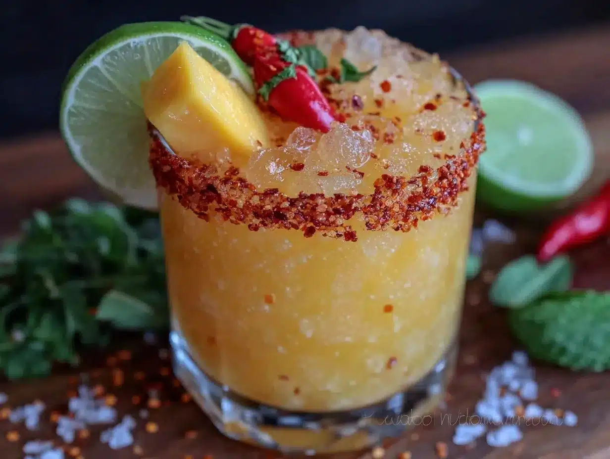 mango habanero margarita mocktail preparation steps