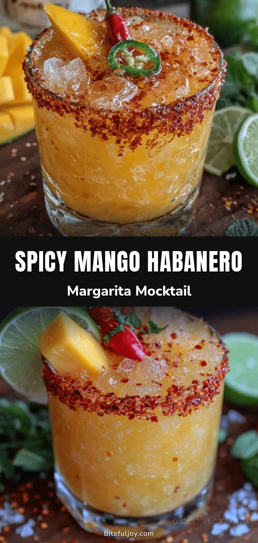mango habanero margarita mocktail recipe