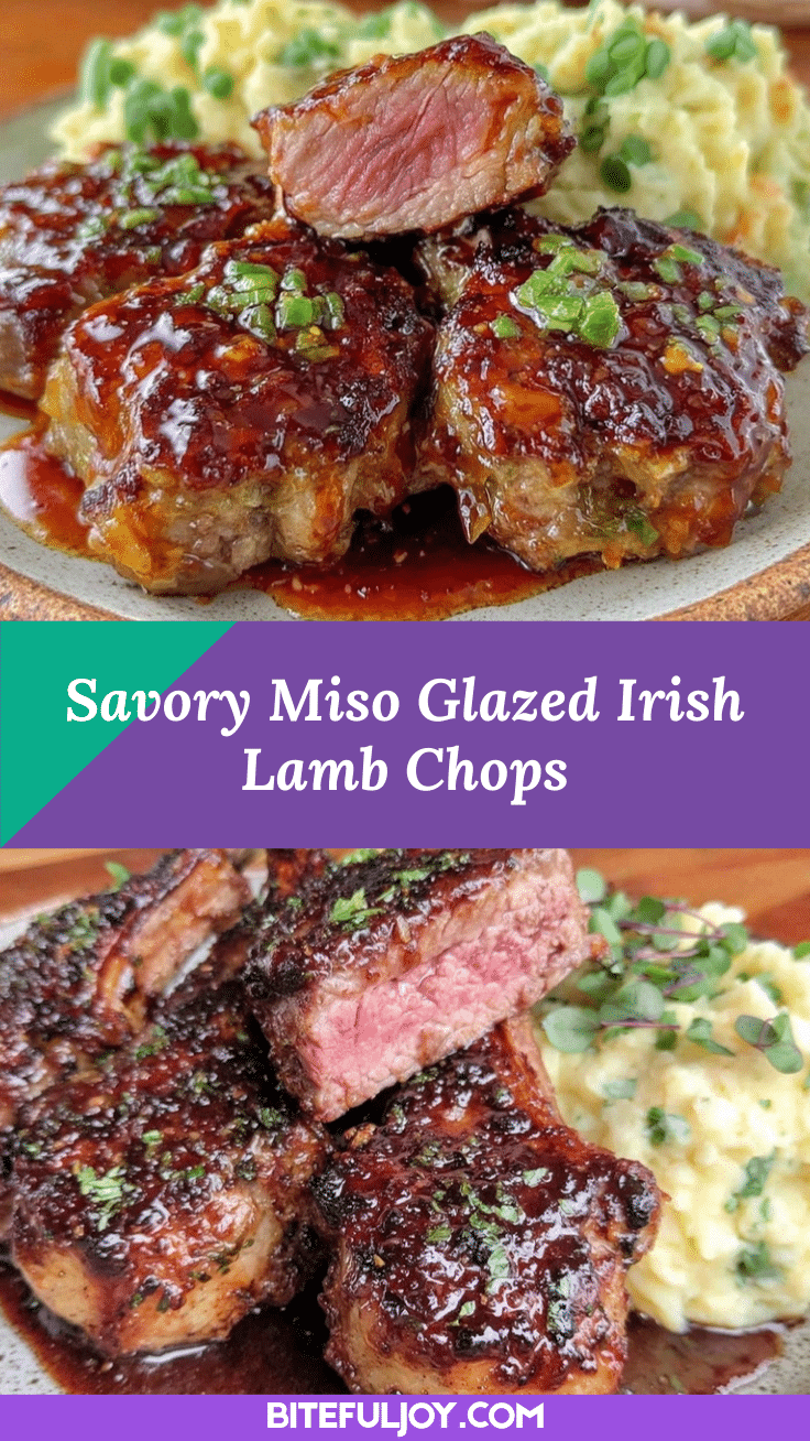 miso glazed Irish lamb chops recipe