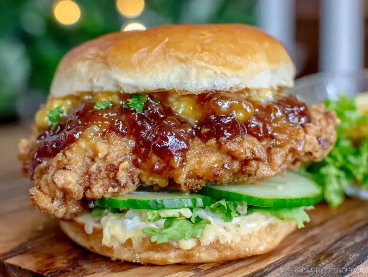 miso honey fried chicken sandwich preparation steps
