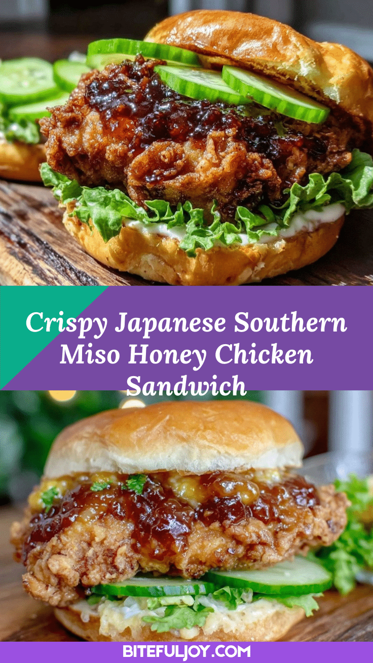 miso honey fried chicken sandwich recipe
