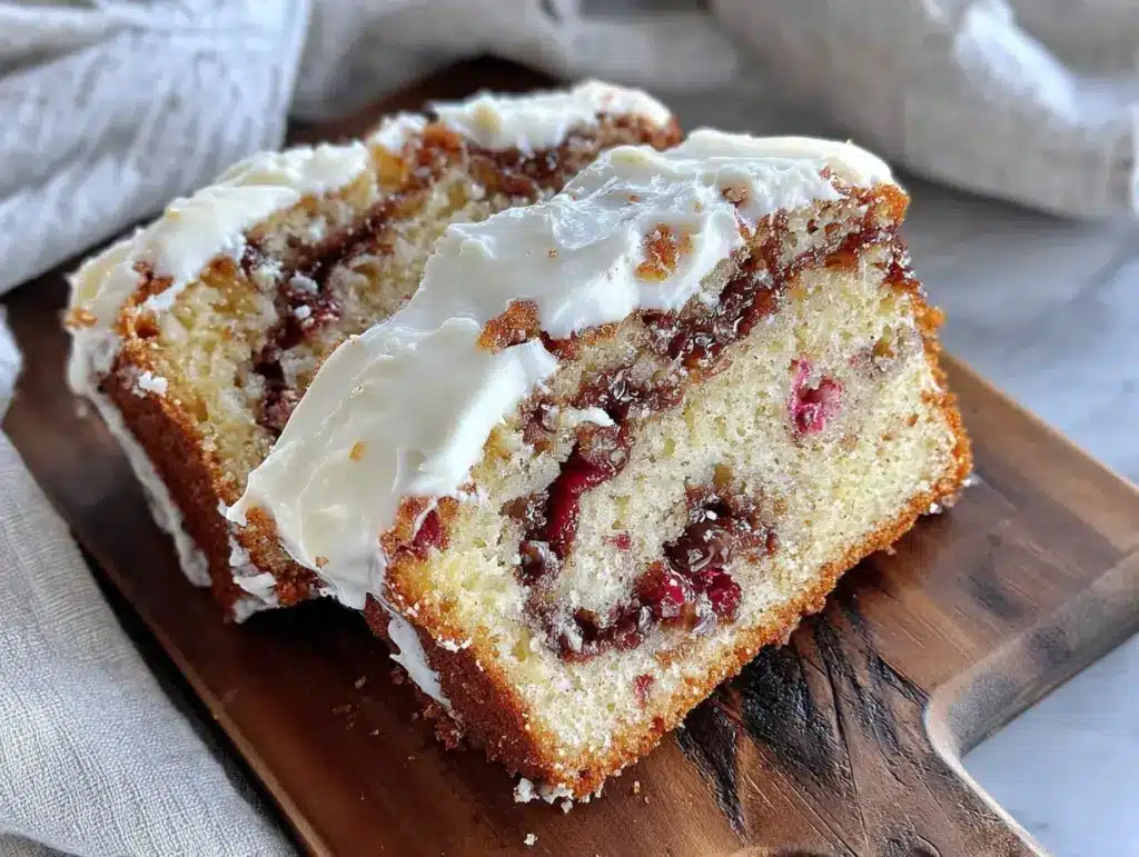 moist rhubarb bread - featured image