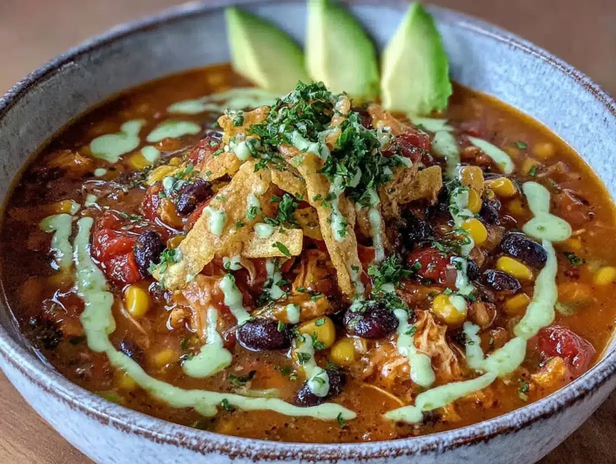 slow cooker chicken tortilla soup preparation steps