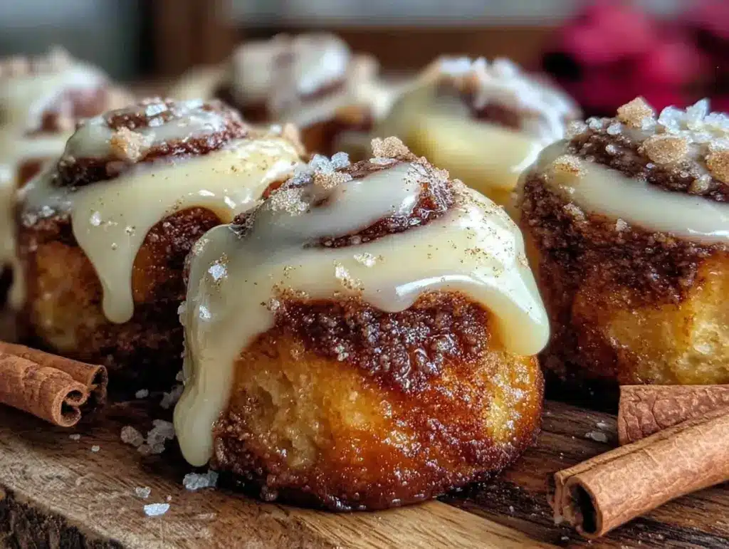 sourdough discard cinnamon roll bites - featured image