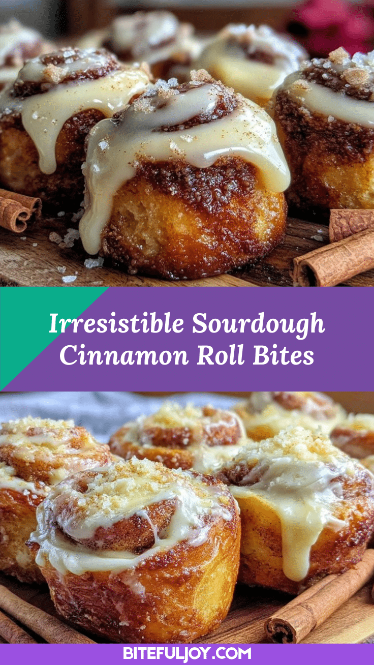 sourdough discard cinnamon roll bites recipe
