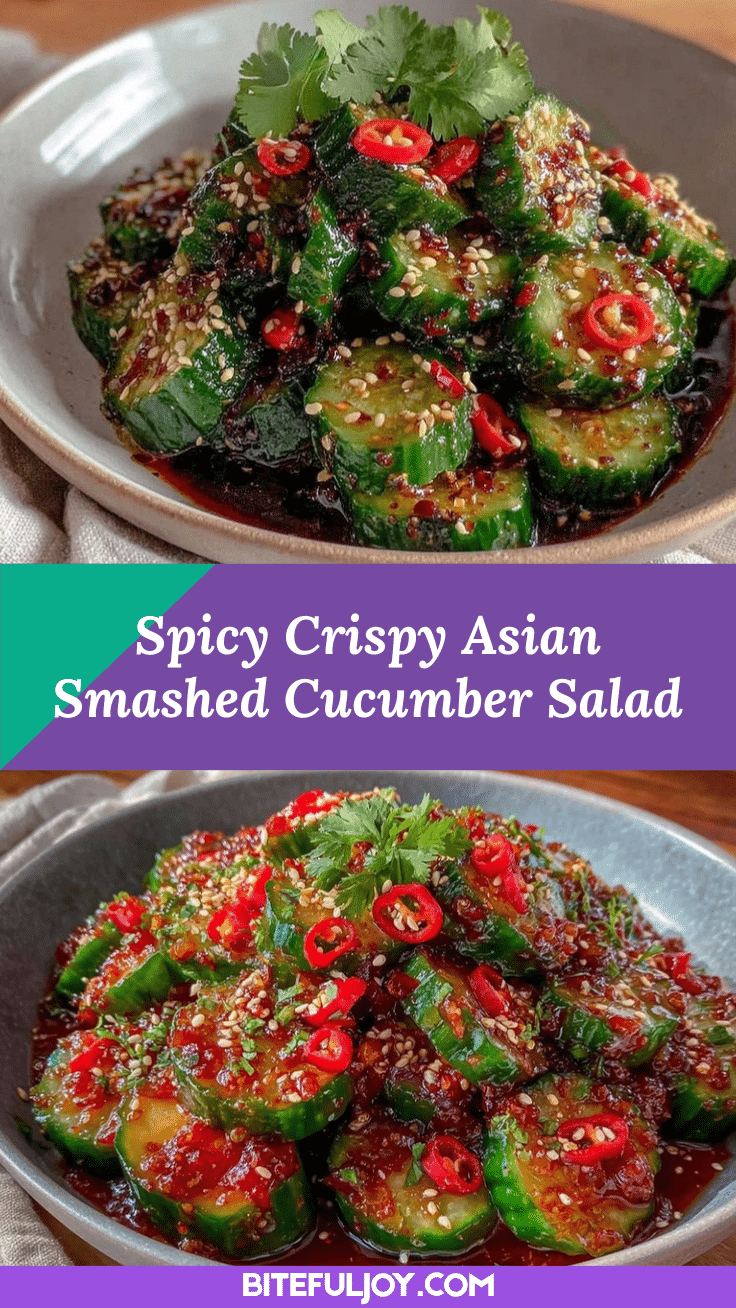 spicy asian smashed cucumber salad recipe