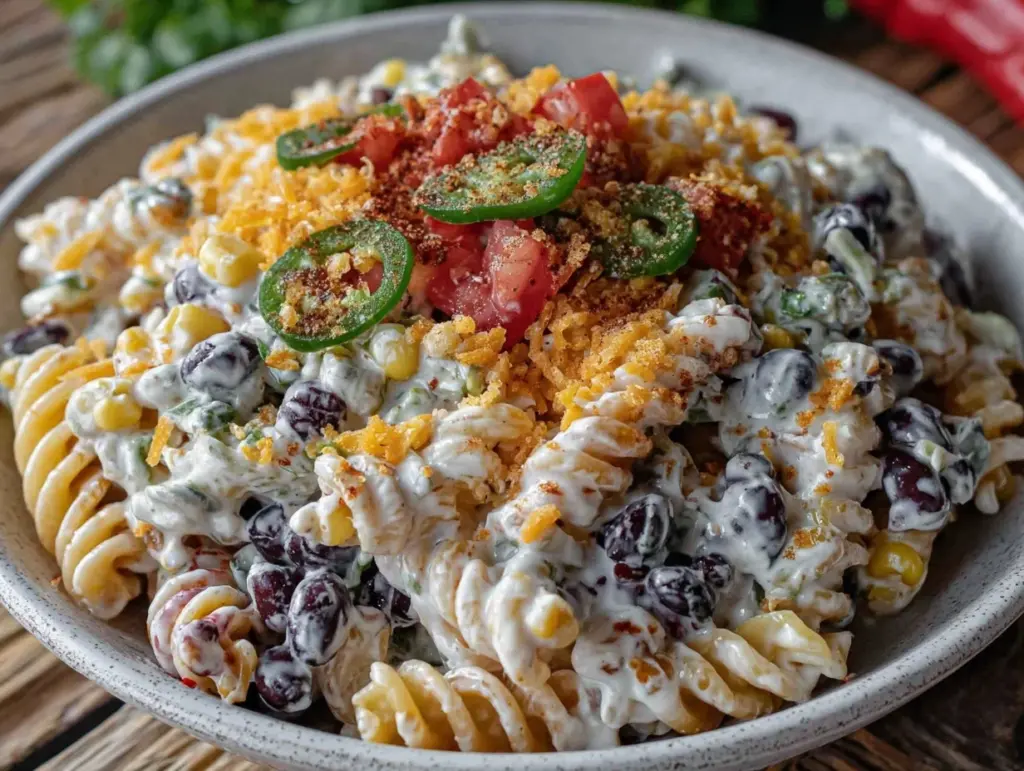 taco ranch pasta salad - featured image
