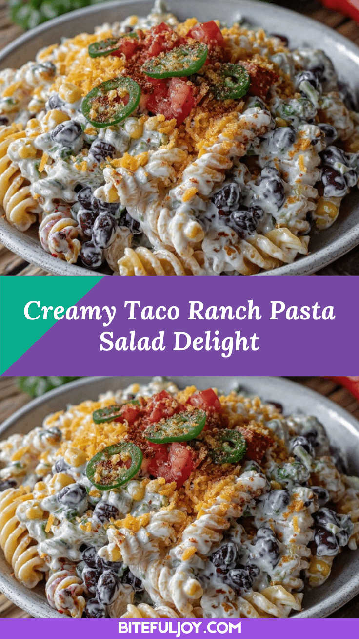 taco ranch pasta salad recipe