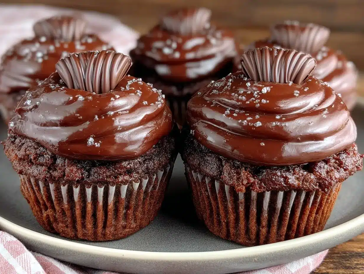 Taurus themed chocolate truffle cupcakes preparation steps