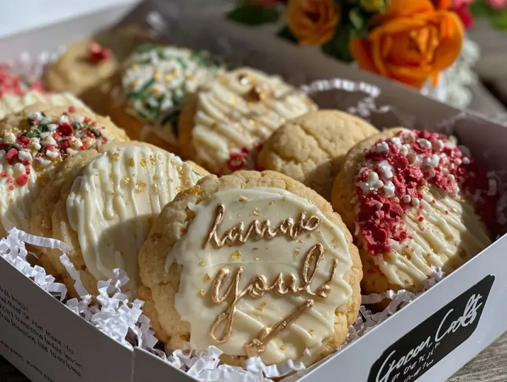 thank-you teacher cookie gift box - featured image