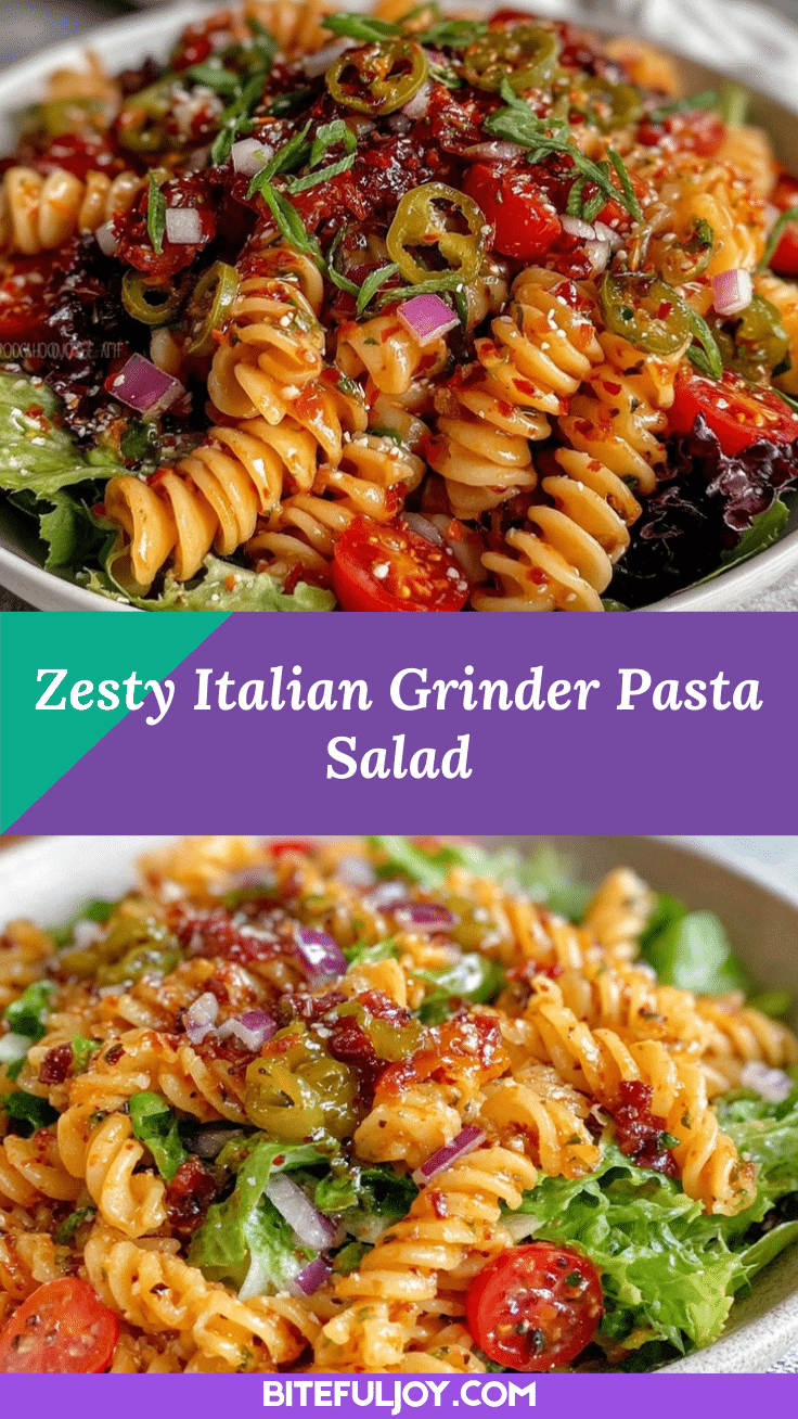 Zesty Italian Grinder Salad Pasta recipe