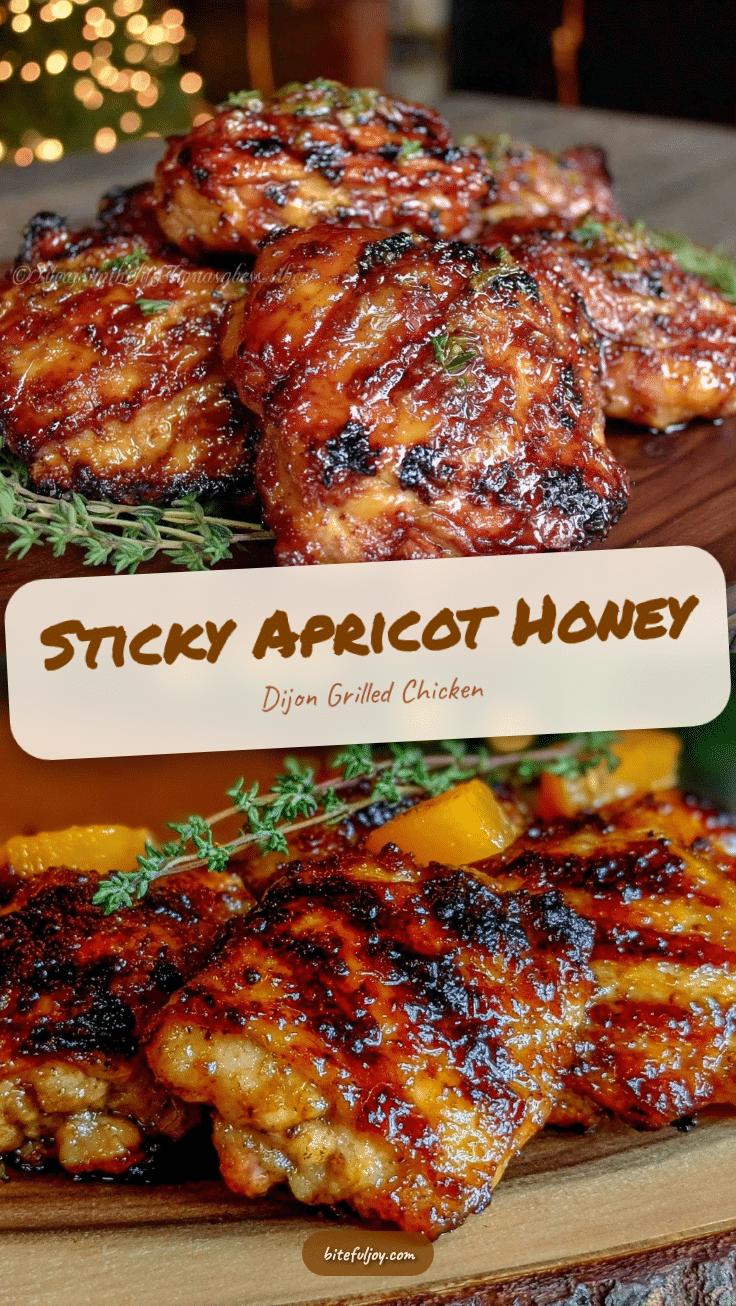 apricot honey dijon grilled chicken thighs recipe