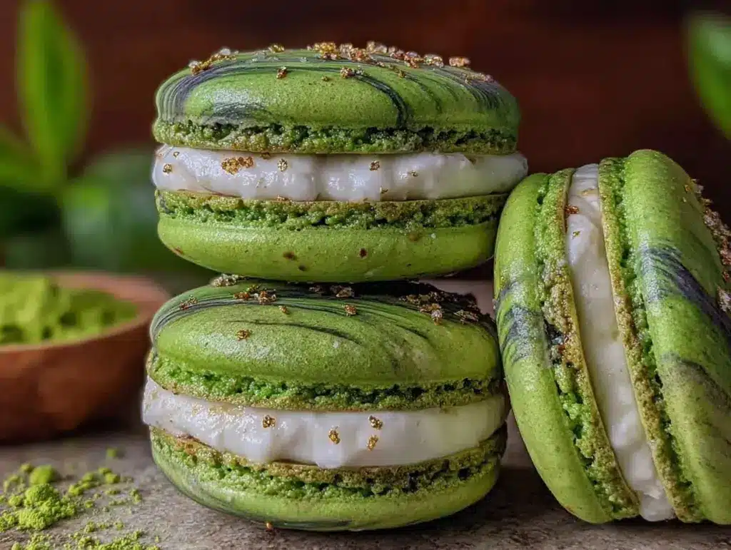 baby yoda matcha macarons - featured image