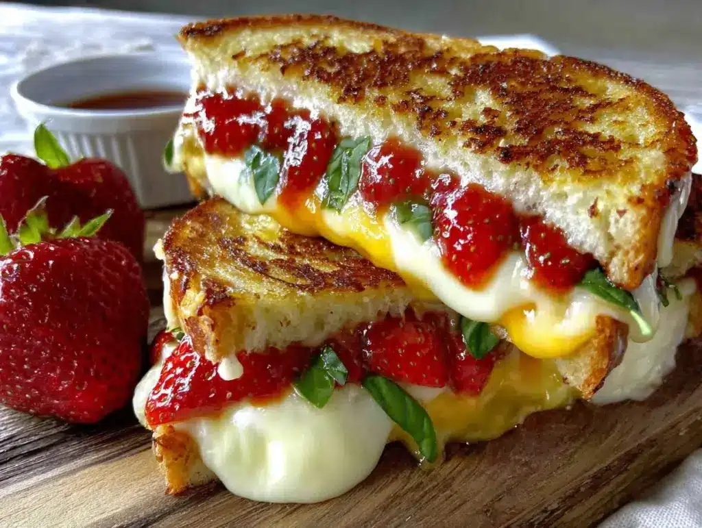 balsamic strawberry grilled cheese - featured image