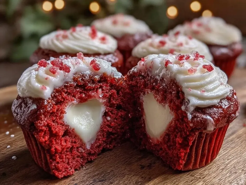 bleeding heart red velvet cupcakes - featured image