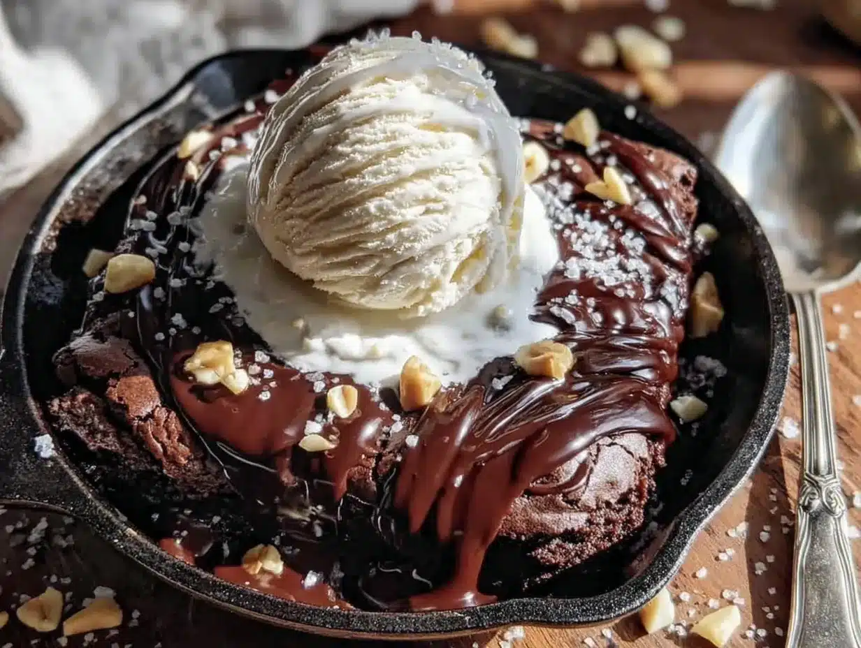breakup brownie sundae skillet preparation steps