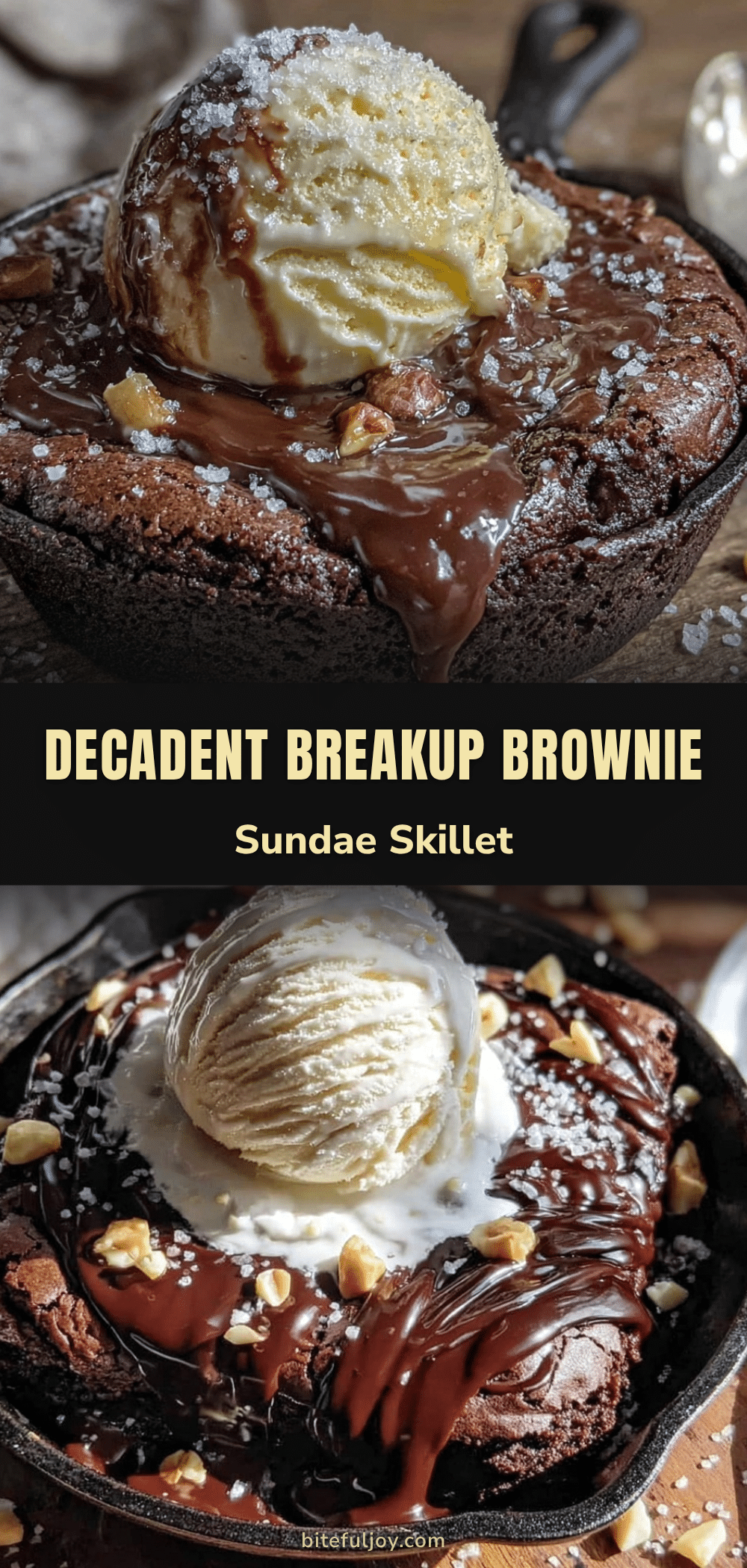 breakup brownie sundae skillet recipe