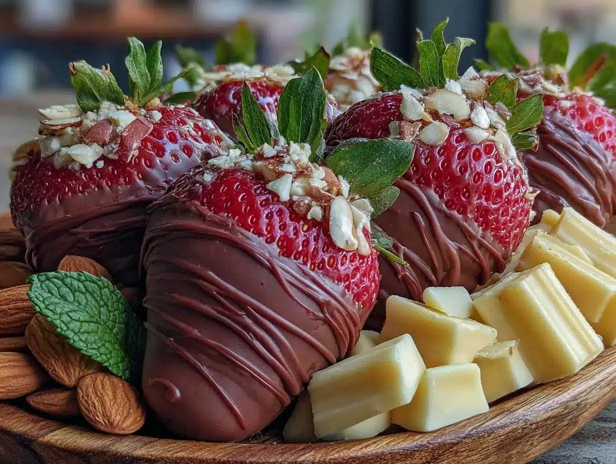 chocolate covered strawberry charcuterie board preparation steps