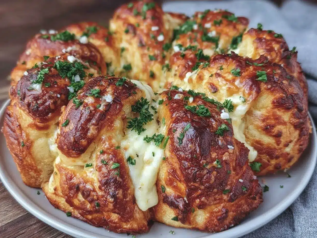 Christmas Tree Pull-Apart Bread preparation steps
