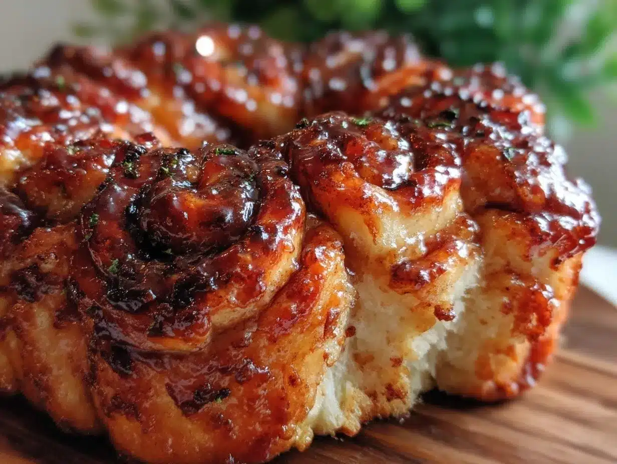 cinnamon roll pull-apart bread preparation steps