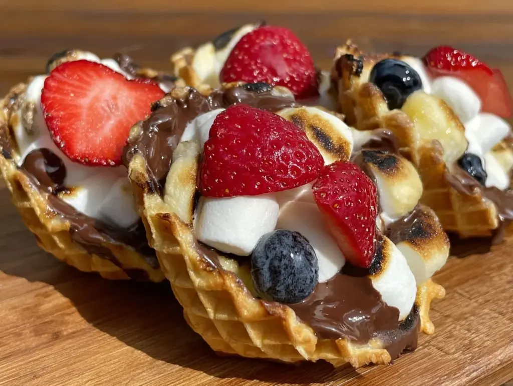 Cozy Campfire Cone Smores - featured image
