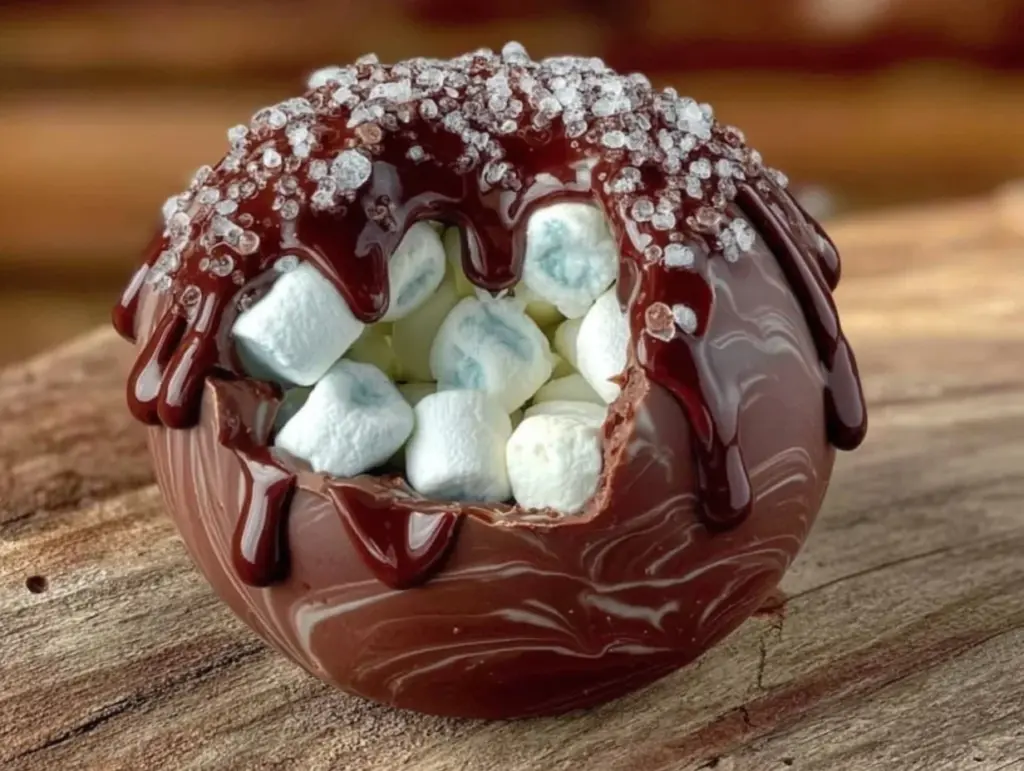 cozy hot chocolate bomb recipe - featured image