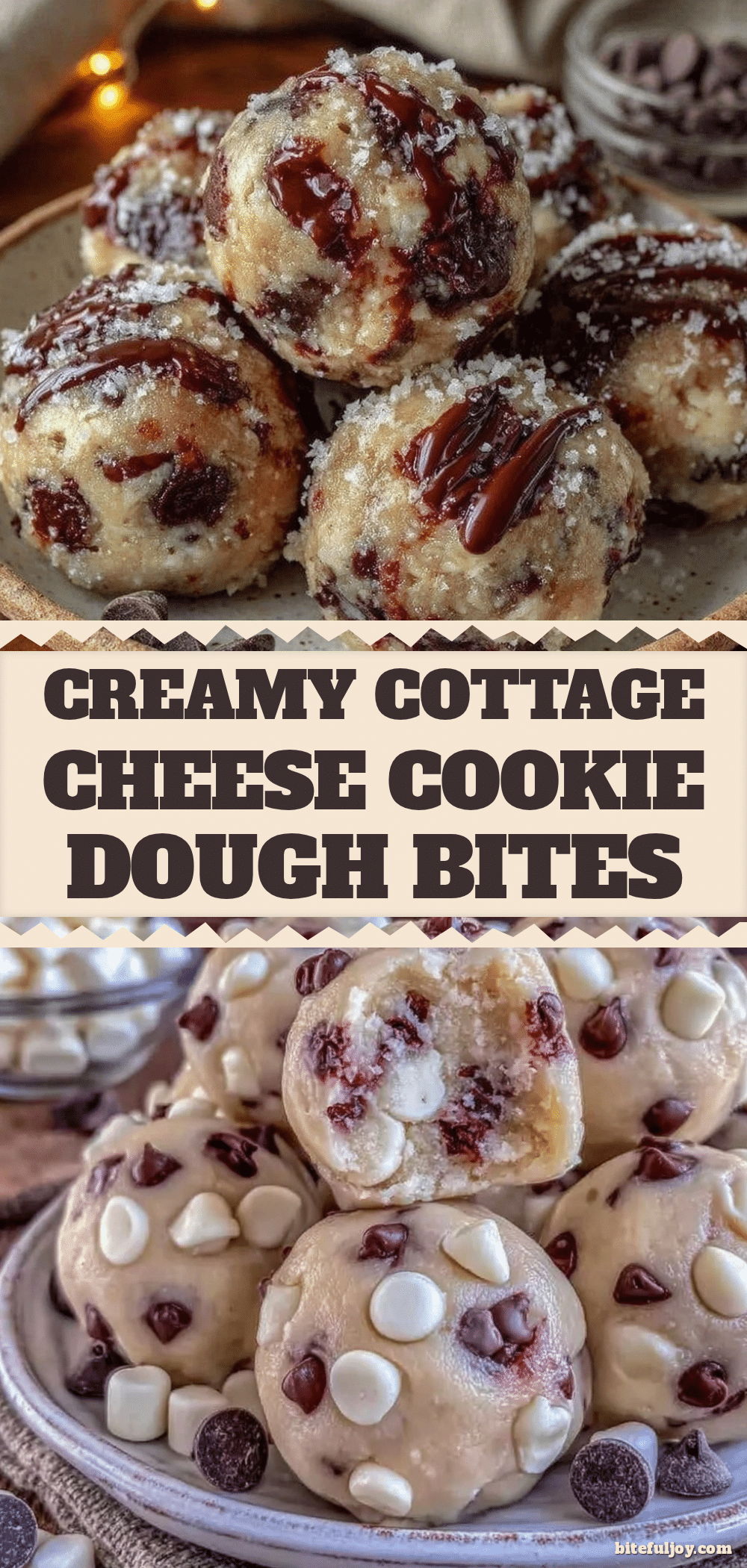 creamy cottage cheese cookie dough bites recipe