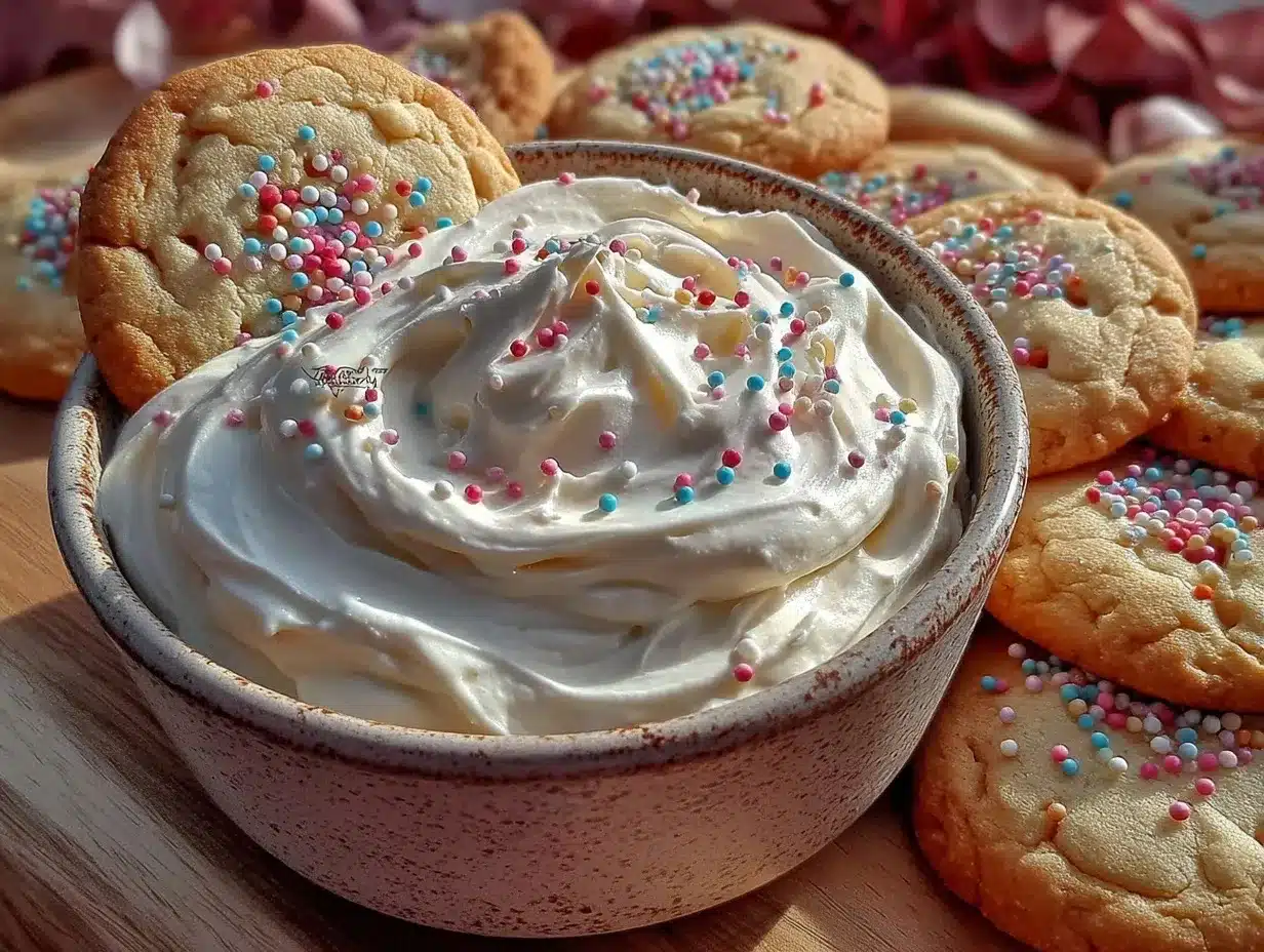 creamy homemade Dunkaroos dip preparation steps