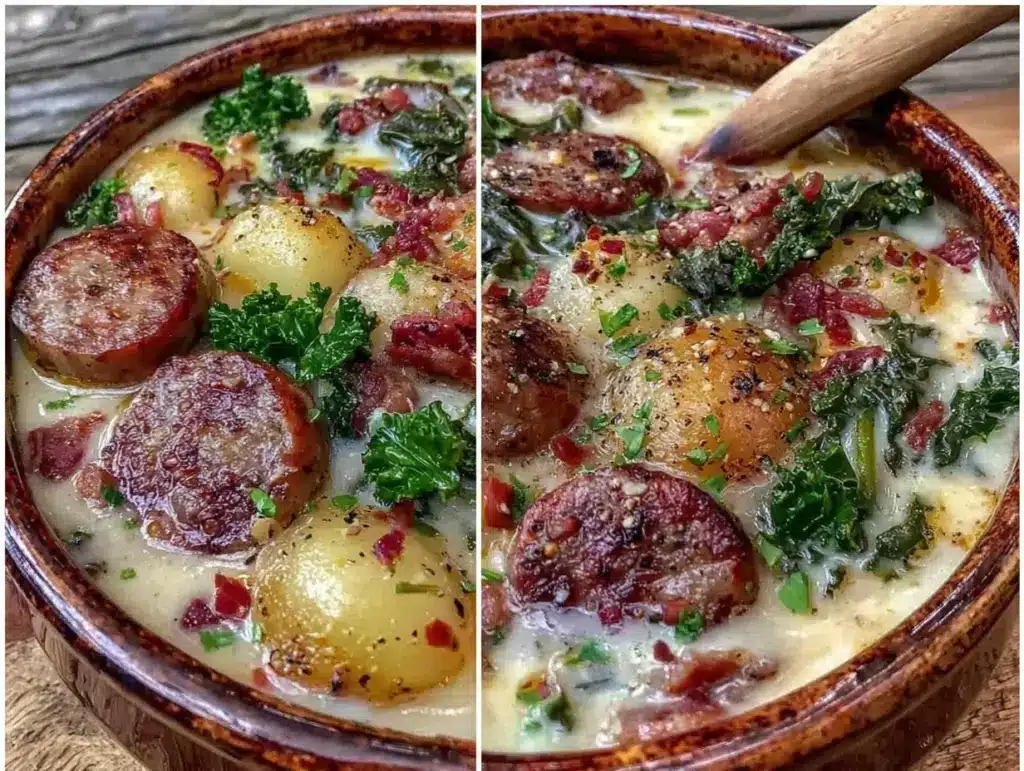 creamy olive garden zuppa toscana soup copycat - featured image