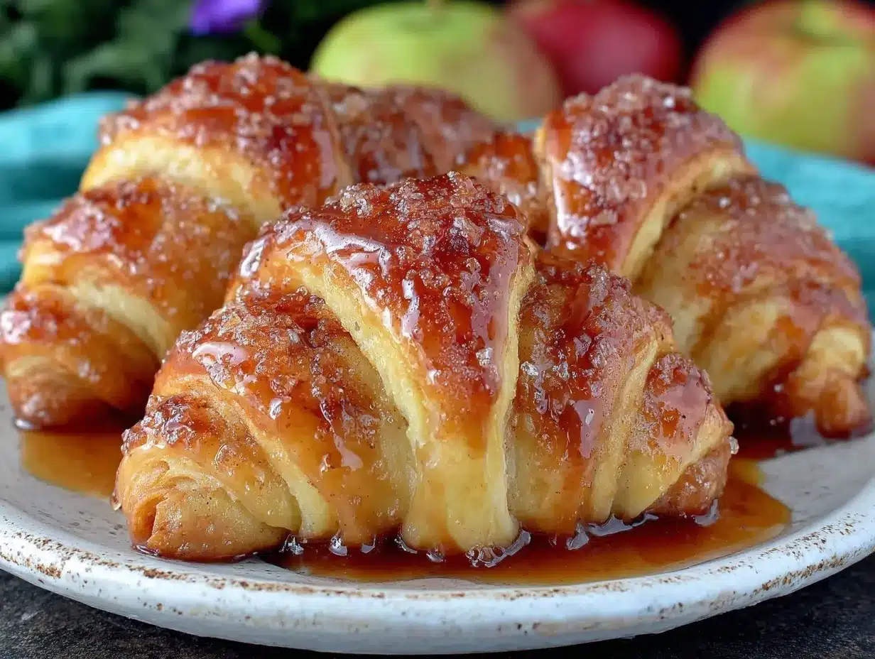 crescent roll apple dumplings preparation steps